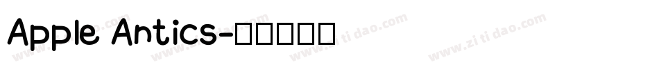 Apple Antics字体转换